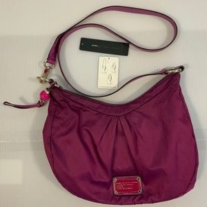 Marc by Marc Jacobs Magenta Nylon QBaby Moon Hobo/Crossbody